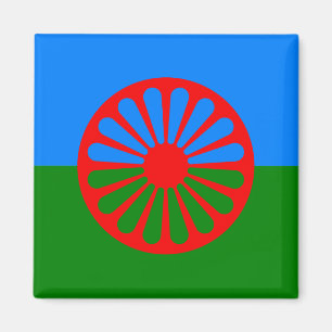 Imán Bandera gitana oficial romaní