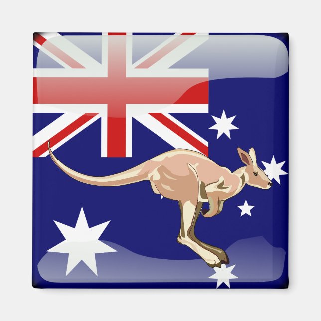 Imán Bandera glamurosa de Australia (Frente)