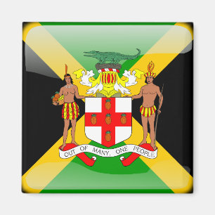 Imán Bandera glamurosa jamaiquina