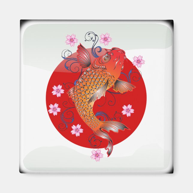 Imán Bandera glamurosa japonesa (Frente)