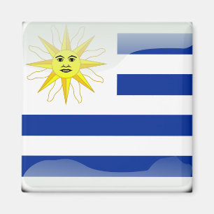 Imán Bandera glosera de Uruguay