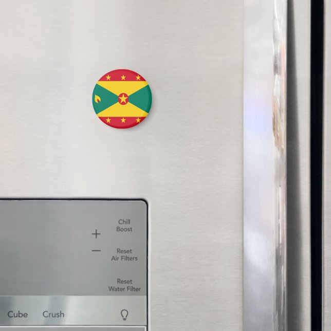 Imán Bandera granadina Día de la Independencia Verde Ro (In situ (nevera))