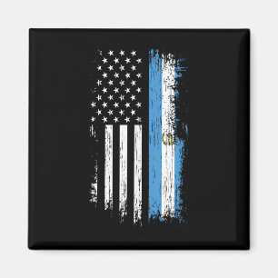 Imán Bandera guatemalteca americana - Orgullo Guatemala