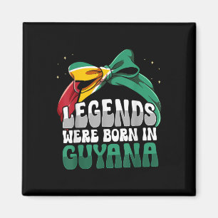 Imán Bandera guyanesa divertida Guyana