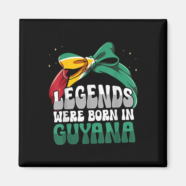 Imán Bandera guyanesa divertida Guyana (Frente)