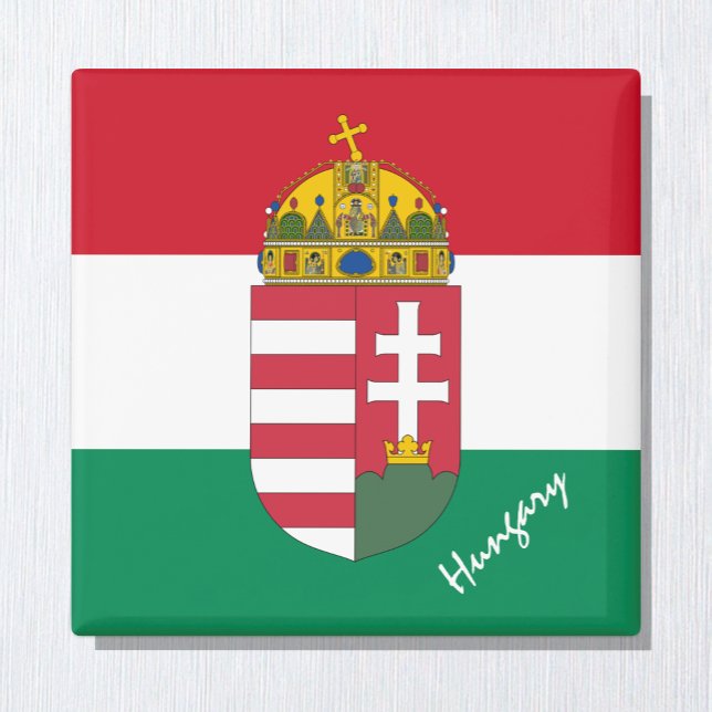 Imán Bandera húngara, vacaciones en Emblem y Hungría/de (Subido por el creador)