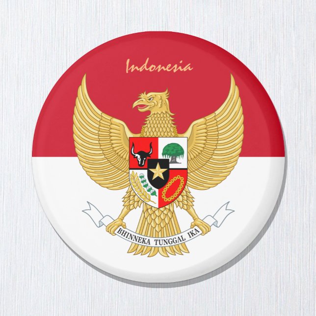 Imán Bandera indonesia e hinchas de feriado/deporte ind (Subido por el creador)