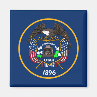 Imán Bandera industrial estatal de Beehive en Utah