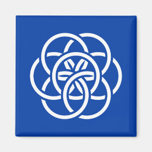 Imán Bandera internacional del planeta Tierra