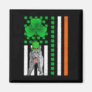 Imán Bandera irlandesa americana perro lobo de Irlanda 