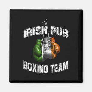 Imán Bandera irlandesa del boxeo gracioso - Pub irlandé