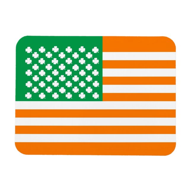 Imán Bandera irlandesa norteamericana (Horizontal)