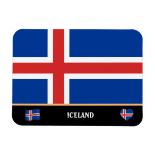 Imán Bandera islandesa y viajes por países a Islandia /