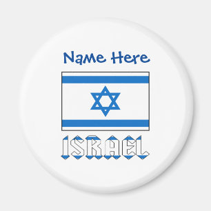 Imán Bandera israelí israel azul personalización