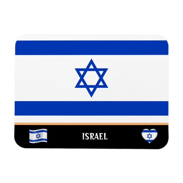 Imán Bandera israelí y viajes por Israel / Israel (Horizontal)