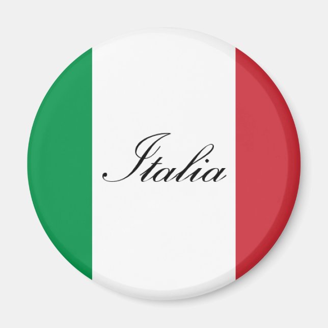 Imán Bandera italiana - Bandera de Italia - Italia (Frente)