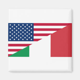 Imán Bandera italiana de Estados Unidos