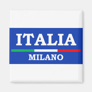 Imán Bandera italiana de Milano Italia Azzurri