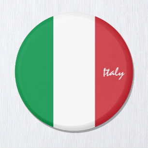 Imán Bandera italiana e Italia de vacaciones, fanáticos