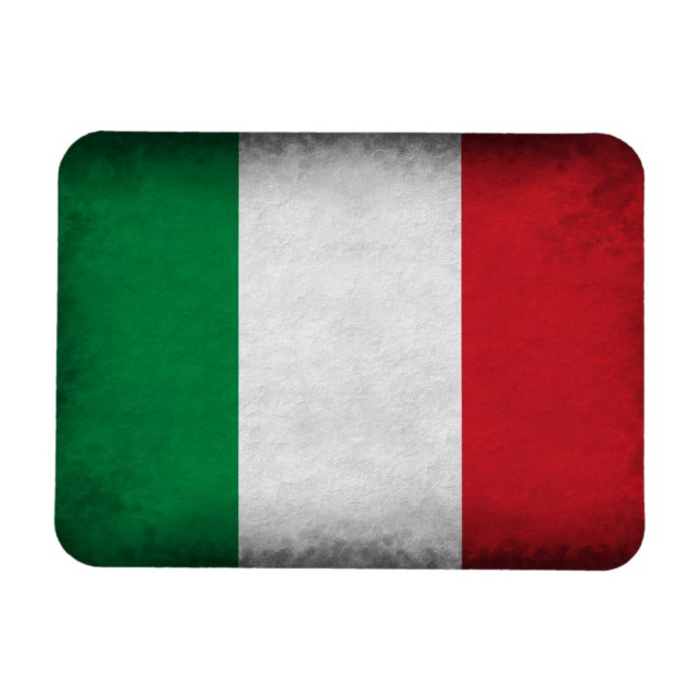 Imán Bandera italiana ondulada (Horizontal)