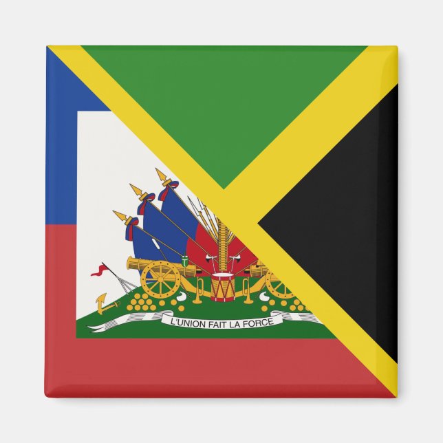 Imán Bandera jamaiquina de Haití | Media Jamaica Haití (Frente)
