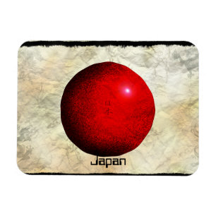 Imán Bandera japonesa artística Nihon Magnet