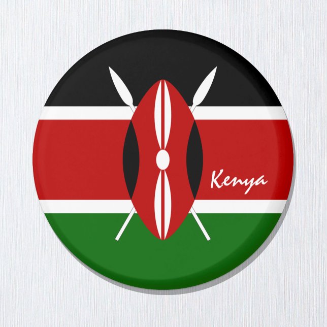 Imán Bandera keniana y vacaciones en Kenia, viajes y de (Subido por el creador)