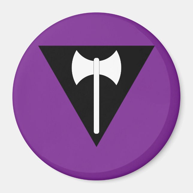 Imán Bandera lesbiana de Labrys (Frente)