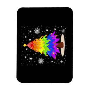 Imán Bandera LGBT Árbol de Navidad Feliz Navidad Gay LG