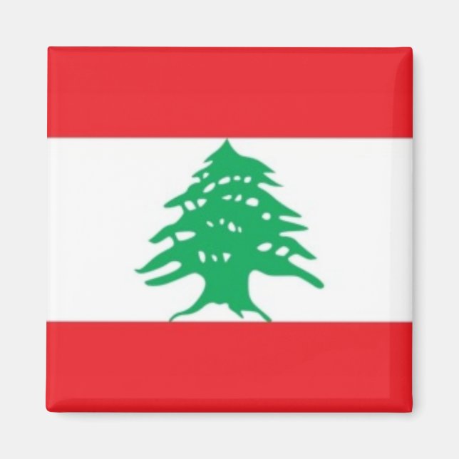 Imán Bandera libanesa zLB001 Líbano, Fridge (Frente)