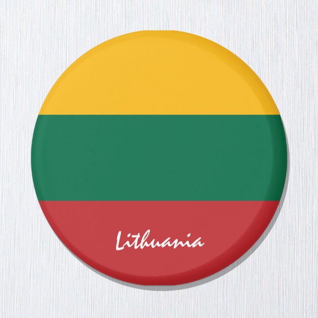 Imán Bandera lituana y viajes en Lituania, vacaciones y (Subido por el creador)