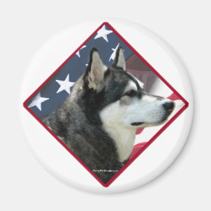 Imán Bandera malamuta de Alaska 2