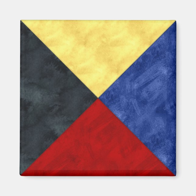 Imán Bandera marítima de señal náutica (Frente)