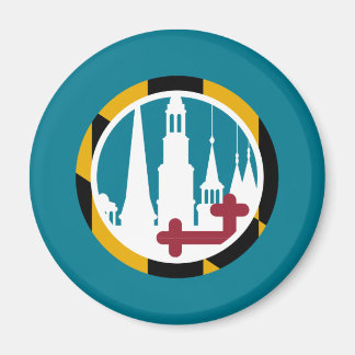 Imán Bandera Maryland Círculo de arañas agrupadas Frede