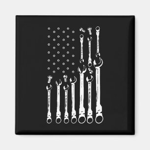 Imán Bandera Mecánica Mecánica Americana Bandera Patrió