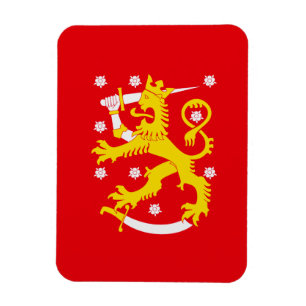 Imán Bandera Medieval de Finlandia