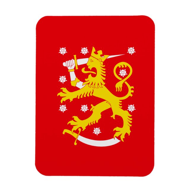 Imán Bandera Medieval de Finlandia (Vertical)