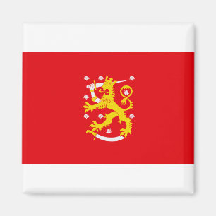 Imán Bandera medieval de Finlandia