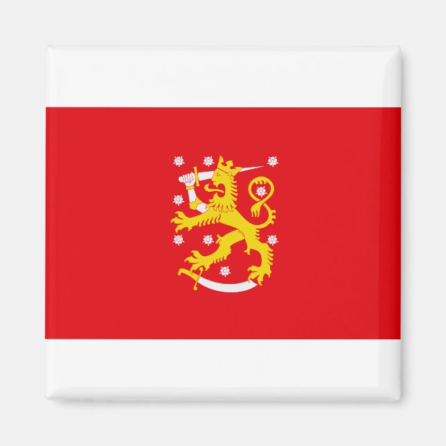 Imán Bandera medieval de Finlandia (Frente)