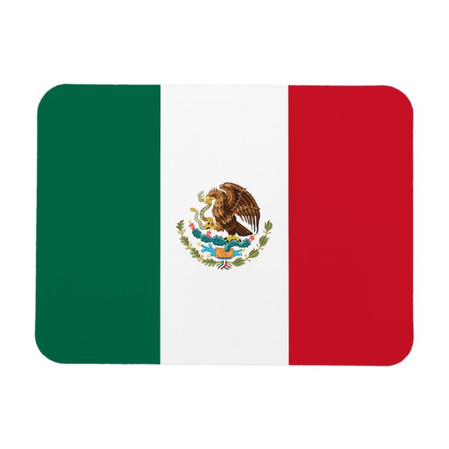 Imán Bandera Mexicana (Horizontal)