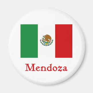 Imán Bandera mexicana de Mendoza
