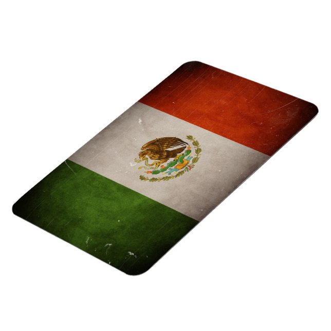 Imán Bandera mexicana Guay Grunge (Lado Izquierdo)