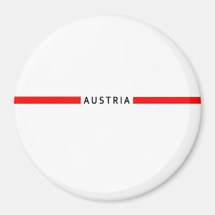 Imán Bandera minimalista austríaca