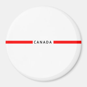 Imán Bandera minimalista de Canadá