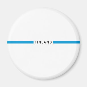 Imán Bandera minimalista de Finlandia