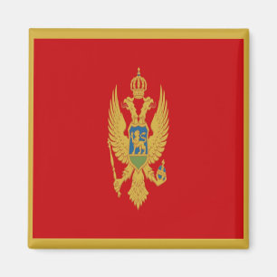 Imán BANDERA montenegrina zME001, Montenegro, nevera