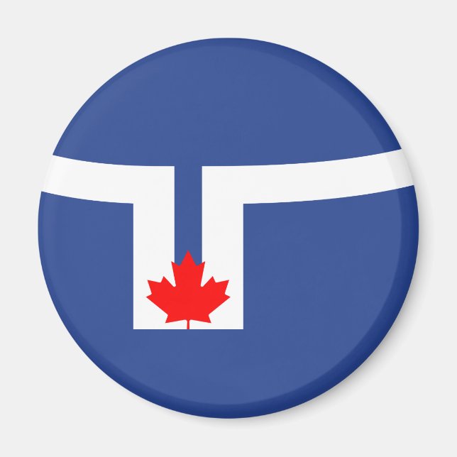 Imán Bandera municipal de Toronto (Canadá) (Frente)
