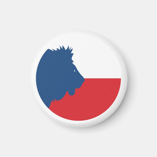 Imán Bandera nacional checa de animales de la República (Frente)