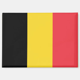 Imán Bandera Nacional de Bélgica Rectangle Magnet