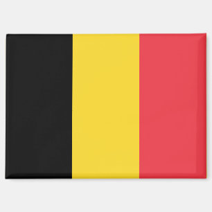 Imán Bandera Nacional de Bélgica Rectangle Magnet